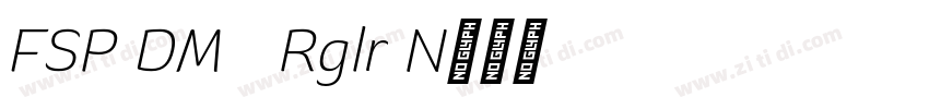 FSP DEMO   Regular N字体转换